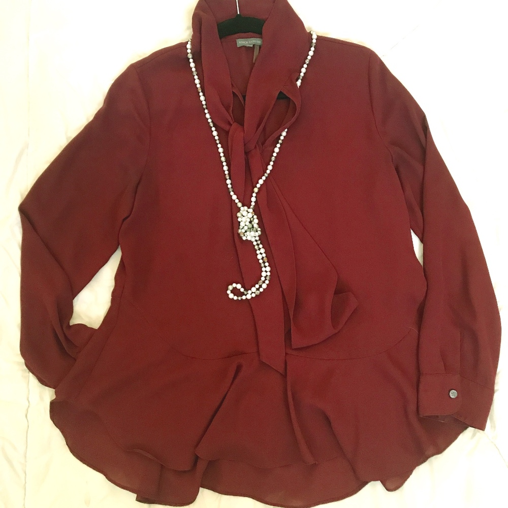 Vince Camuto Crimson Blouse
